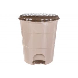 Ведро для мусора Violet с педалью, 32 л, латте-капучино 53220 