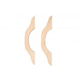 Дверная большая ручка Банные штучки 35х8.5х2.6 см, липа, в комплекте 2 шт 3596 