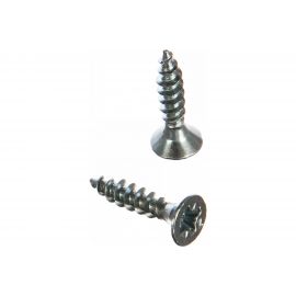 Потайной универсальный шуруп Метизный двор 4.0x30, белый, 23 шт. 4690441019035 