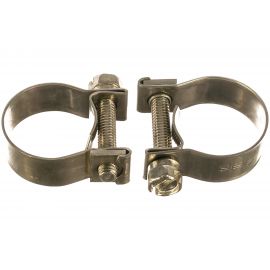 Металлические хомуты СИБРТЕХ, MINI 16-18мм, ширина 9мм, винтовой, W4, 2шт 475063 