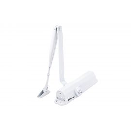 Дверной доводчик БУЛАТ ДД 302/3 B-W, 25-85 кг, белый 13690 