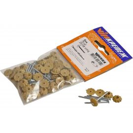 Обойные гвозди с декоративной головкой VIPкрепеж светло-коричневые, 75 шт. 25108 VIPS 