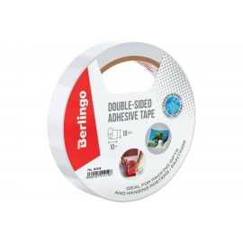 Двусторонняя клейкая лента Berlingo 18 мм х 10 м FSn_181018 