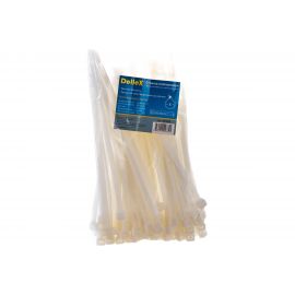 Хомут стяжка DolleX 7,6х200 нейлоновая уп. 100 шт. белый SN-820 