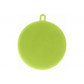 Силиконовая щетка для мытья посуды, овощей и фруктов МУЛЬТИДОМ Круг D10,5 см VL58-9 