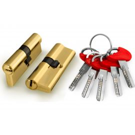 Цилиндровый механизм Fuaro D-PRO500/80 mm /30+10+40/ PB латунь 5 кл. 37727 