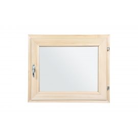 Форточка в парную со стеклопакетом Банные Штучки, 0,5х0,6м, с ручкой, затвором, петлями 31189 