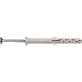 Нейлоновый распорный дюбель для сквозного монтажа с шурупом ЕВРОПАРТНЕР PNDS 8x80mm, 60 шт 86709 