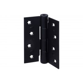 Барная пружинная петля одинарного действия ALDEGHI LUIGI SPA 101х80х30/17 мм, цвет: матовый чёрный, к-т: 2 шт + монтажный набор 88NO403 