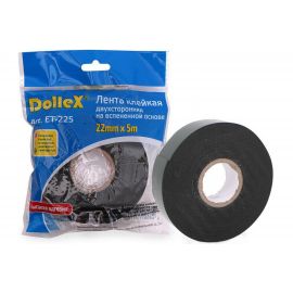 Двухсторонняя лента DolleX, 22мм х 5м монтажная на вспененной основе ET-225 