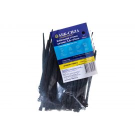 Кабельная стяжка АБК-СИЛА 3,6х 100, черная, 100 шт. 11052072 