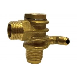 Клапан обратный для компрессора резьба наружная M1/2хM1/2 Pegas pneumatic 4305 