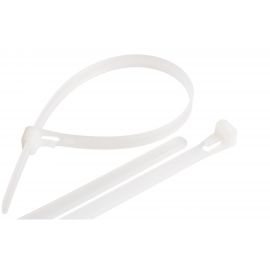 Нейлоновая открывающаяся стяжка NIKOMAX 300х7,5мм, белая, уп-ка 100шт. NMC-CTN300-75-RL-WT-100 