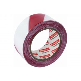 Сигнальная лента BRAUBERG Грандмастер, красно-белая, 50 мм х 200 м, основа полиэтилен 604890 