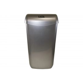 Корзина для мусора LIME 11 л, подвесная, с держателем мешка, серая 974111 