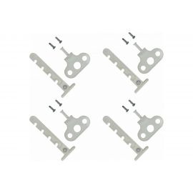 Оконный ограничитель для ПВХ Левша белый, 4 шт. У1-56404.Б 