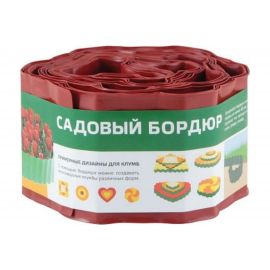 Бордюр для газонов грядок Park С H=10 cm L=9 m красный 256007 