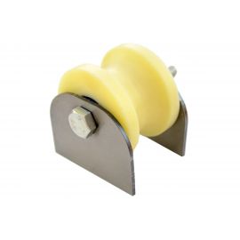 Ролик для ворот Rolik-Opt капролон, d.70 мм, под трубу d.40 мм, на пластинах К2714 