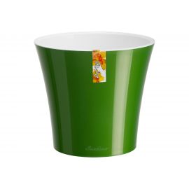 Горшок SANTINO АРТЕ 0.6 л, 11х9.7 см, зелёное золото/белый 049085 