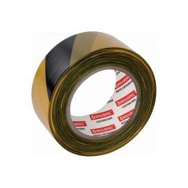 Сигнальная лента BRAUBERG Грандмастер, желто-черная, 50 мм х 200 м, основа полиэтилен 604891 