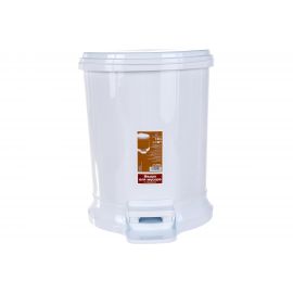 Мусорное ведро с педалью Элластик-Пласт 18 л, белый, ЭП 944998 