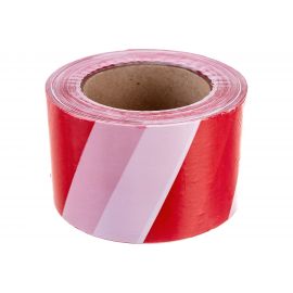 Оградительная сигнальная лента РемоКолор красно-белая, 75 мм х 150 м 49-7-204 