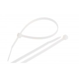 Нейлоновая неоткрывающаяся стяжка NIKOMAX 100х2,5мм, белая, уп-ка 100шт. NMC-CTN100-25-SL-WT-100 