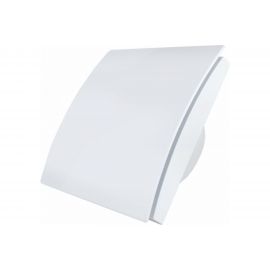 Вытяжной бесшумный вентилятор для ванной MMOTORS JSC ММР 100 пластик белый, тонкий 0702 