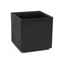 Квадратное кашпо на колесиках LAMELA Sp.z o. KARO ECO recycled 935 40х40х39.4 см, 36 л, черное 064855 