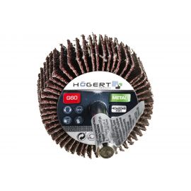 Круг шлифовальный лепестковый радиальный (40x20 мм; хвостовик 6 мм; P60) Hogert Technik HT8D002 