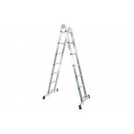 Алюминиевая профессиональная двухсекционная шарнирная лестница Алюмет Серия Т2 Т 207 