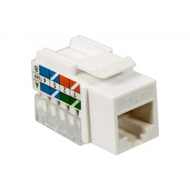 Модуль TWT Keystone RJ45, Cat.5E, UTP, 90 градусов, белый TWT-OK45UTP/5E-WH 