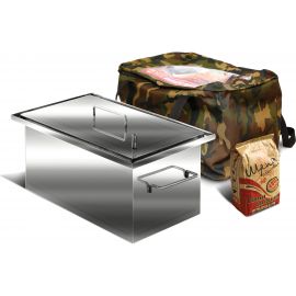 Коптильня из нержавеющей стали 1.5мм AISI 430 Ольховый дым Универсал КУ-12 