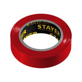 Изолента STAYER Protect-10 ПВХ10м (0,13х15 мм), красная 12291-R 