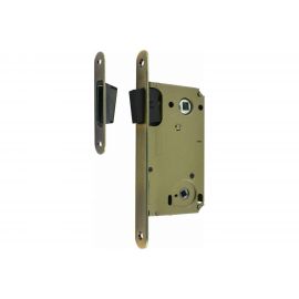 Корпус замка НОРА-М магнитный ригель 13М-90 мм ст.бронза, под фиксатор, с отв.планкой 14917 