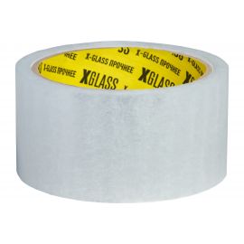 Упаковочная клейкая лента X-Glass прозрачная, 50 мм х 180 м (э), арт. 05105 УТ00000102 