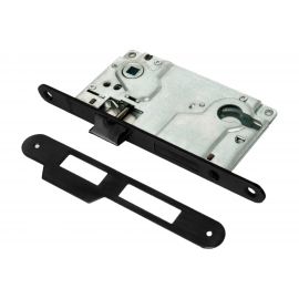 Замок RENZ РЕНЦ, 1 ригель и защелка, с подшипниками, черный INLBB 8550-2/1 Black 