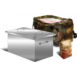 Ольховый Дым Коптильня из нерж.стали 2.0мм AISI 430 Профи КП-19 