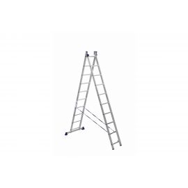 Двухсекционная универсальная алюминиевая лестница Алюмет H2 5210 