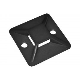 Самоклеящаяся площадка под хомуты IEK 25x25 черн.100 шт. UHP31-25-100 