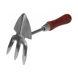 Мотыжка с лепестковым лезвием из нержавеющей стали с деревянной рукояткой 300 мм Кратон 5 10 05 005 