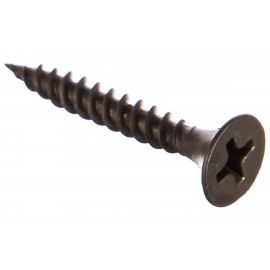 Саморез Качественный КРЕПЕЖ 3.5x25 мм, потай, частая резьба, оксид, 270 шт 0200391 КЧ 