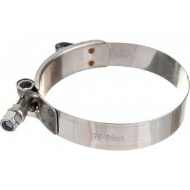 Усиленный хомут TITAN LOCK 76-84 мм, нержав. сталь AISI 304, лента+болт AISI 304 TL76-84RCSS 
