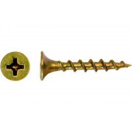 Саморез КРЕП-КОМП жёлтый цинк PH-2, по дереву 3,5х25 15000шт ждп2535 