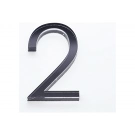 Цифра дверная 2 Brante LOFT 60 мм чёрная 150172 