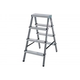 Двухсторонняя стремянка Новая Высота сталь/алюминий, 2х4 ступени 1140204 