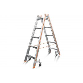 Передвижная стремянка Эйфель Комфорт - Профи 205 Роллер 