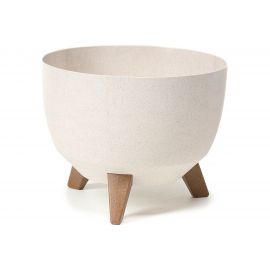 Кашпо на ножках LAMELA Sp.z o. ROMA ECO 919 24х19 см, белое 064367 