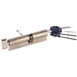 Цилиндр DOORLOCK V K2300AB N серия Variant, никелированный, 50xK60 мм, кл/пов. кнопка, 5 перф.ключей 79098 