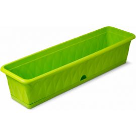 Ящик для растений с поддоном Martika Сиена 81 см, зеленый С174-03-ЗЕЛ 